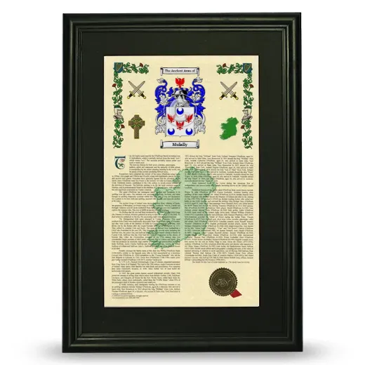 Mulally Deluxe Armorial Framed - Black