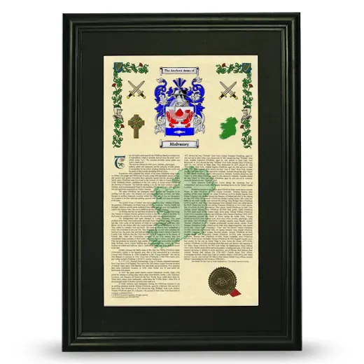 Mulvaney Deluxe Armorial Framed - Black