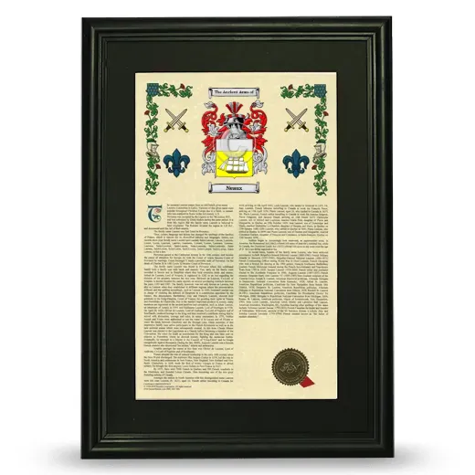 Neaux Deluxe Armorial Framed - Black