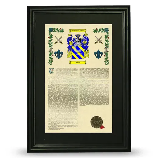 Neret Deluxe Armorial Framed - Black