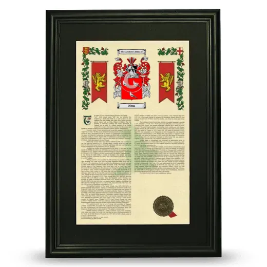 Ness Deluxe Armorial Framed - Black