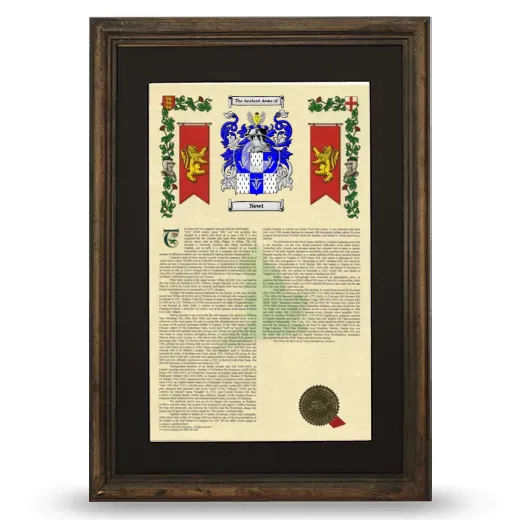 Newt Deluxe Armorial Framed - Brown