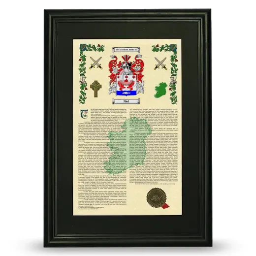 Niel Deluxe Armorial Framed - Black