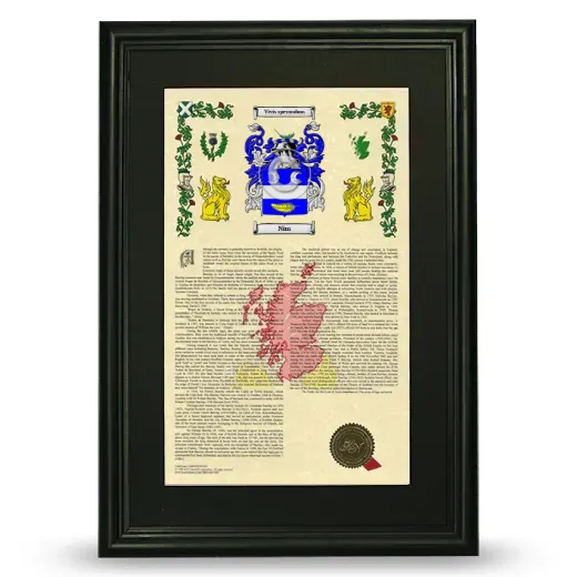 Nim Deluxe Armorial Framed - Black