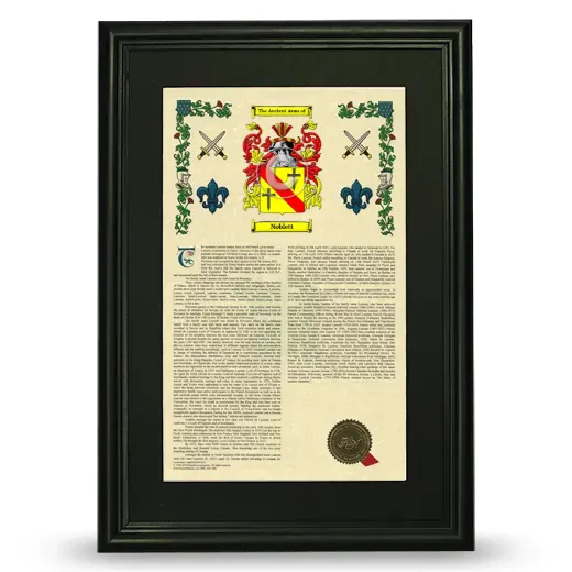 Noblett Deluxe Armorial Framed - Black
