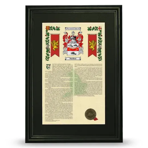 Nordean Deluxe Armorial Framed - Black