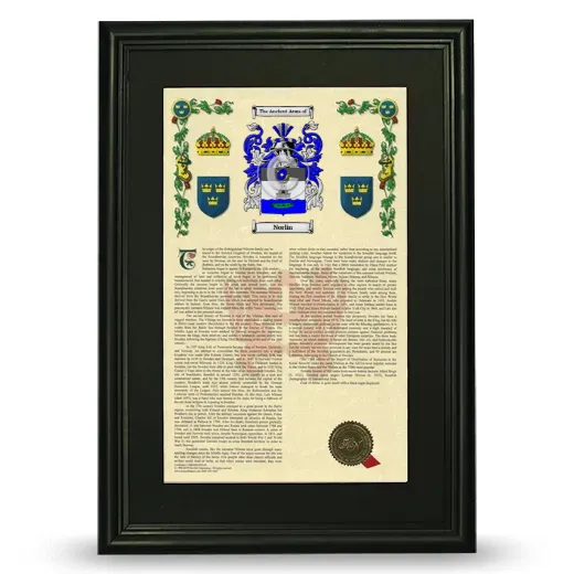 Norlin Deluxe Armorial Framed - Black
