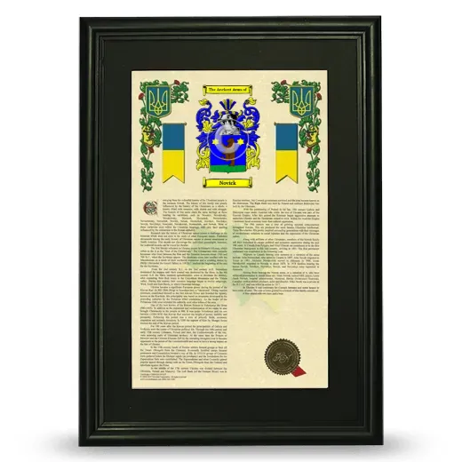 Novick Deluxe Armorial Framed - Black