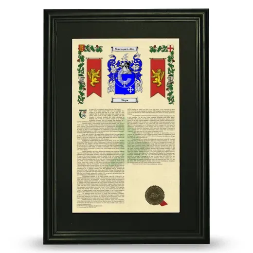 Noya Deluxe Armorial Framed - Black
