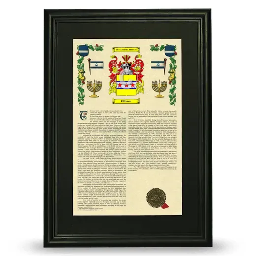 Offman Deluxe Armorial Framed - Black