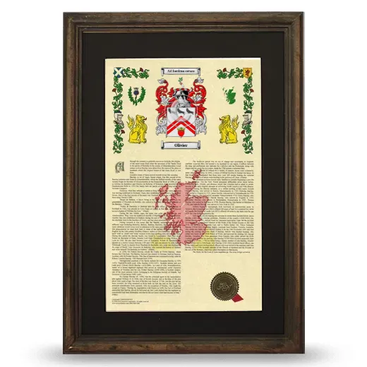 Olivier Deluxe Armorial Framed - Brown