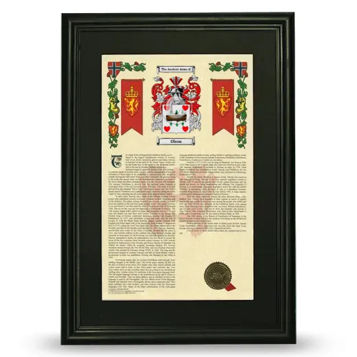 Olson Deluxe Armorial Framed - Black