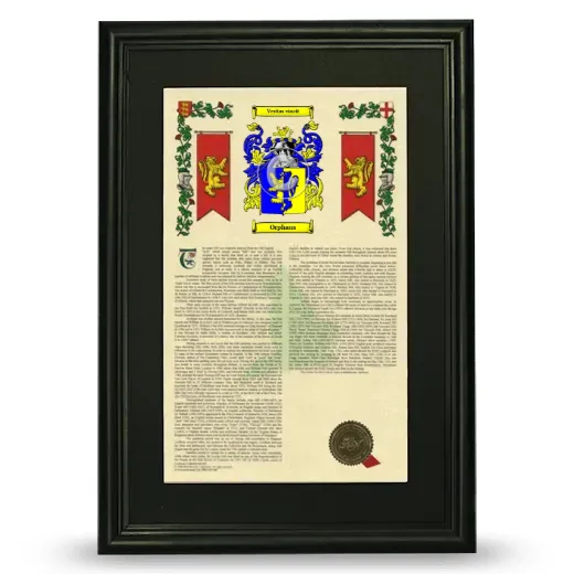Orphans Deluxe Armorial Framed - Black