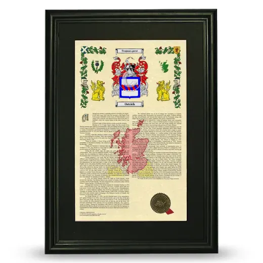 Ostrich Deluxe Armorial Framed - Black