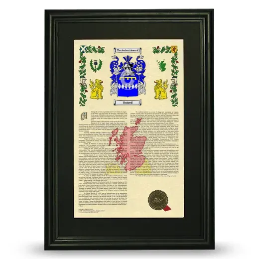 Outred Deluxe Armorial Framed - Black