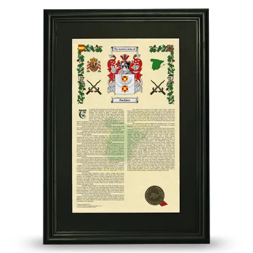 Pachico Deluxe Armorial Framed - Black