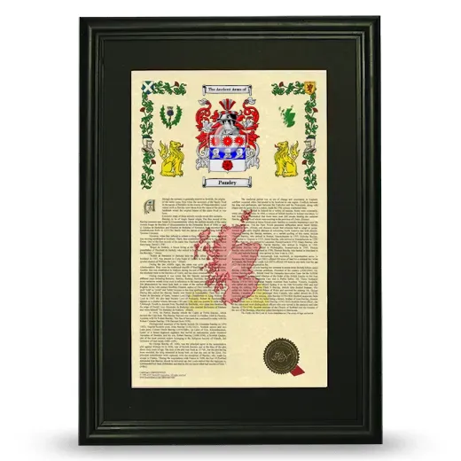 Pandey Deluxe Armorial Framed - Black
