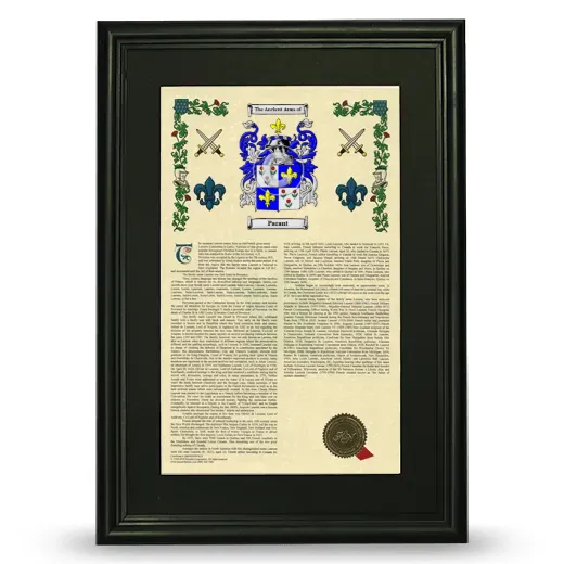 Parant Deluxe Armorial Framed - Black