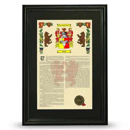 Pavel Deluxe Armorial Framed - Black