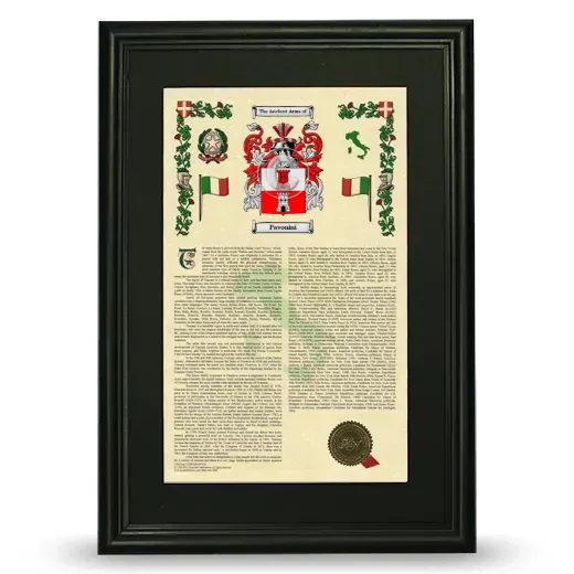 Pavonini Deluxe Armorial Framed - Black