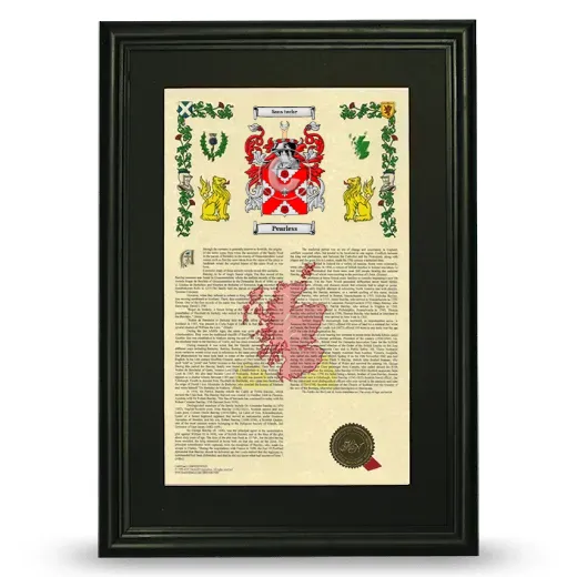 Pearless Deluxe Armorial Framed - Black