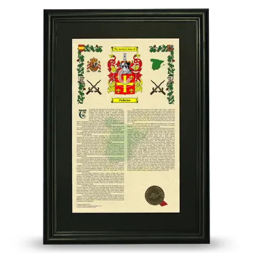 Pedreira Deluxe Armorial Framed - Black