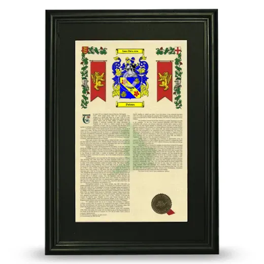Peters Deluxe Armorial Framed - Black