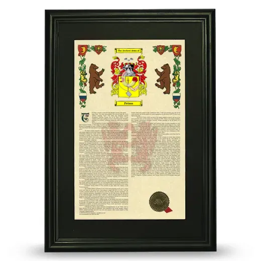 Petras Deluxe Armorial Framed - Black
