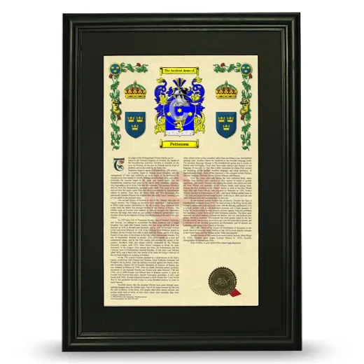 Pettersen Deluxe Armorial Framed - Black