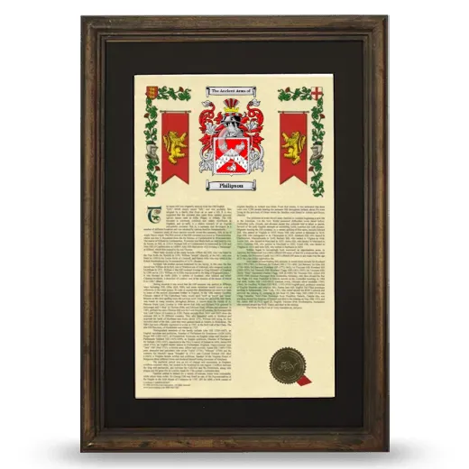 Philipson Deluxe Armorial Framed - Brown