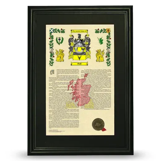 Phill Deluxe Armorial Framed - Black