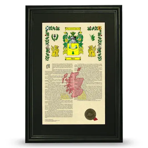 Piras Deluxe Armorial Framed - Black