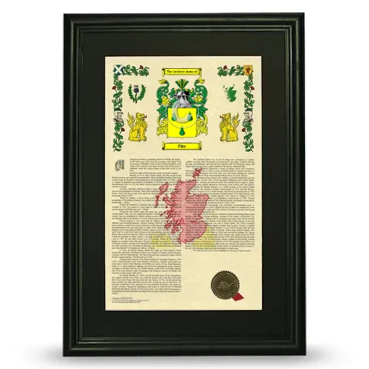 Pire Deluxe Armorial Framed - Black