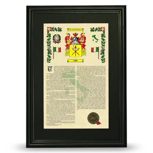 Pollo Deluxe Armorial Framed - Black