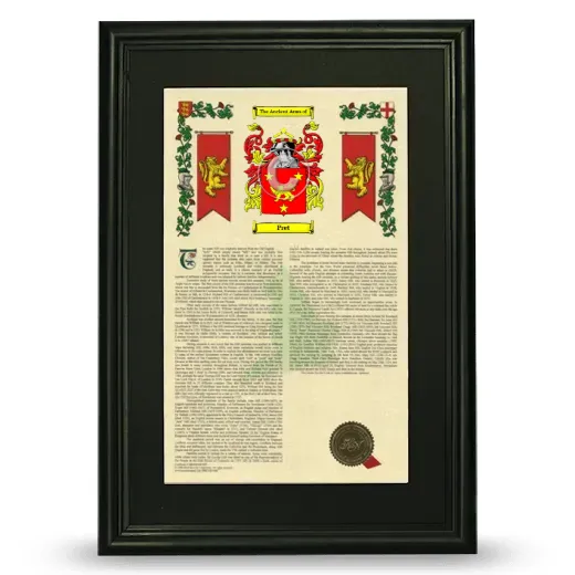 Pret Deluxe Armorial Framed - Black