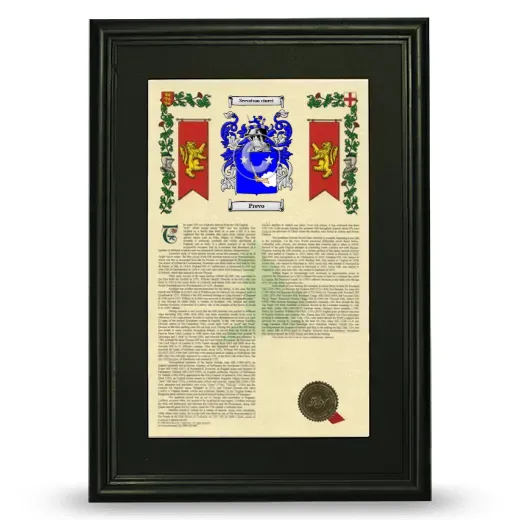 Prevo Deluxe Armorial Framed - Black
