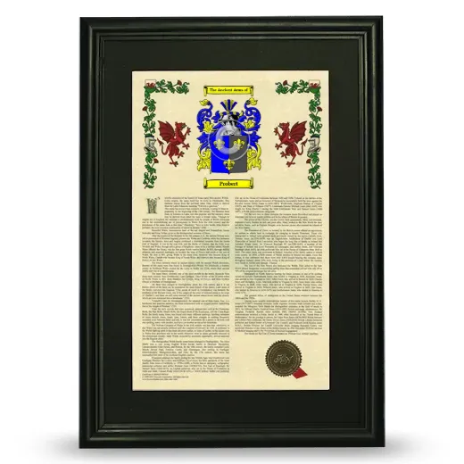 Probert Deluxe Armorial Framed - Black