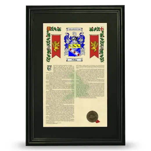 Puling Deluxe Armorial Framed - Black