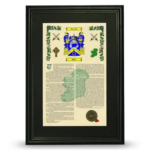 Quay Deluxe Armorial Framed - Black