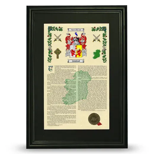Quinland Deluxe Armorial Framed - Black