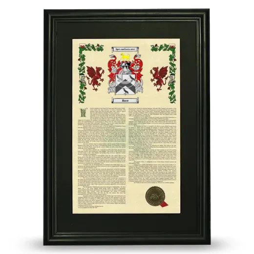 Race Deluxe Armorial Framed - Black
