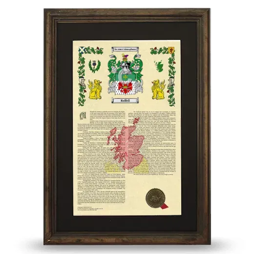 Raffell Deluxe Armorial Framed - Brown