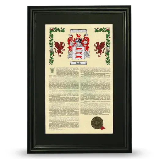 Ragle Deluxe Armorial Framed - Black