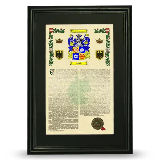 Ralph Deluxe Armorial Framed - Black