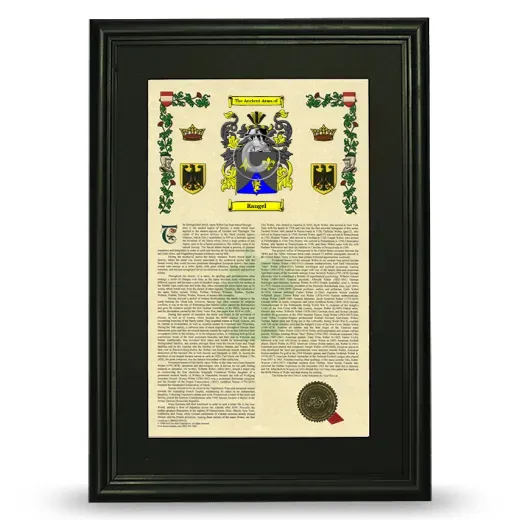 Rangel Deluxe Armorial Framed - Black