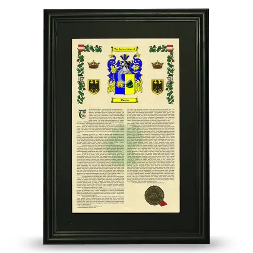 Raum Deluxe Armorial Framed - Black