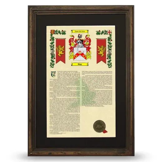 Rigg Deluxe Armorial Framed - Brown