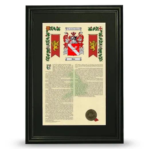 Rise Deluxe Armorial Framed - Black
