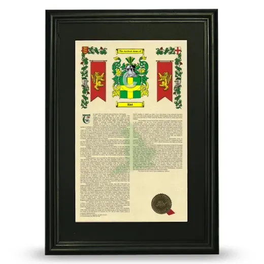 Rist Deluxe Armorial Framed - Black