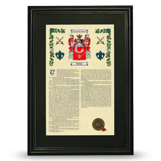 Robine Deluxe Armorial Framed - Black